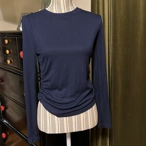 GAP Navy Ribbed Long Sleeve Top